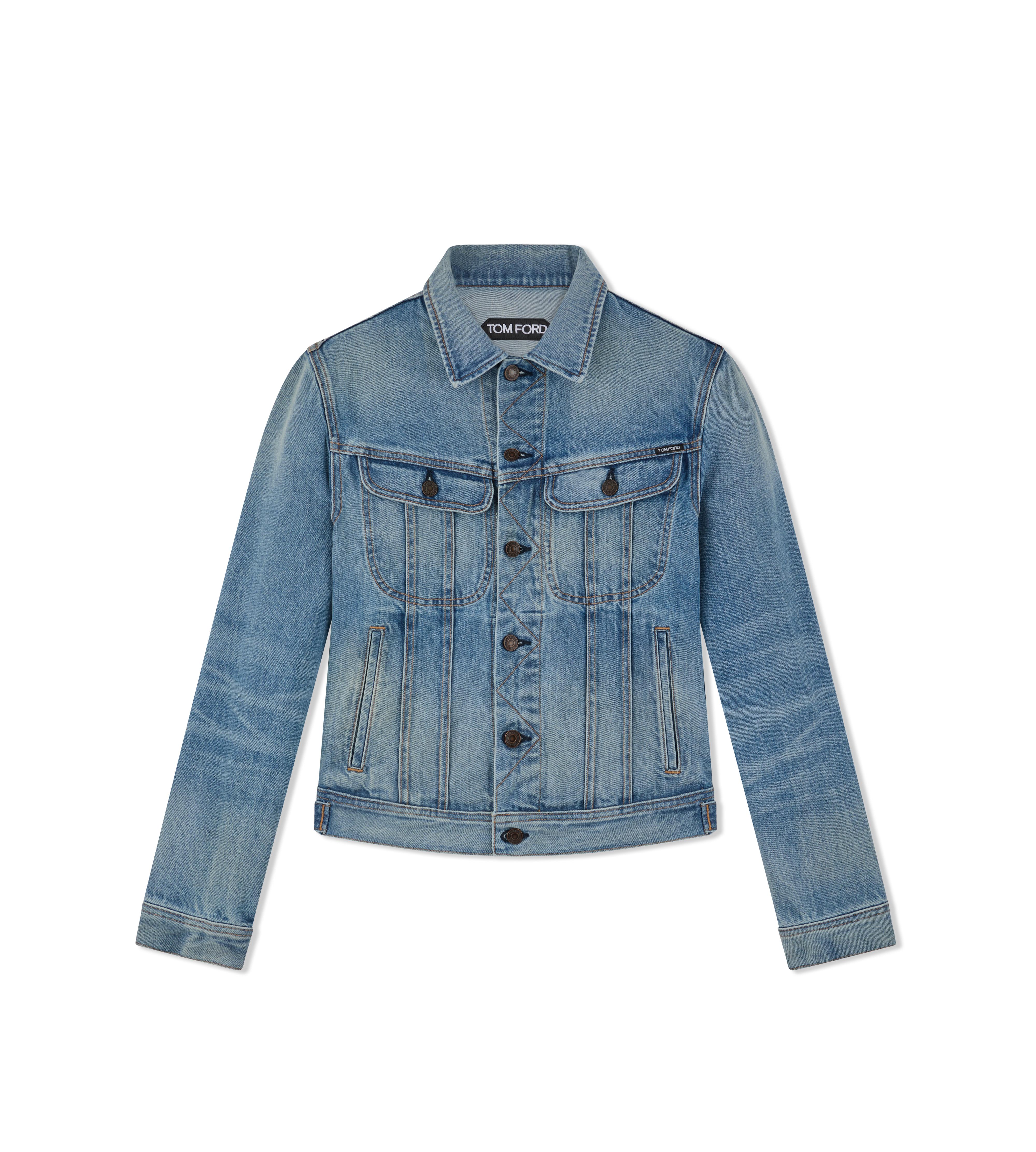 AGED LIGHT WASH ICON DENIM JACKET