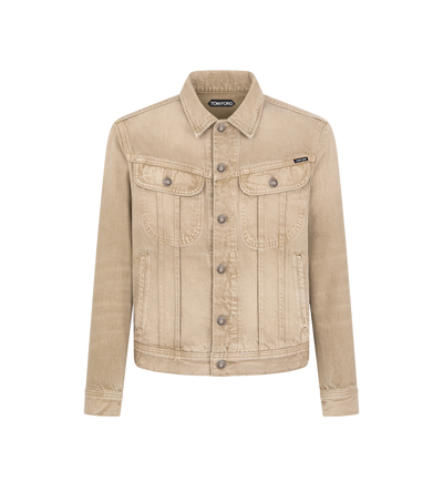 WASHED SAND ICON DENIM JACKET image number 0