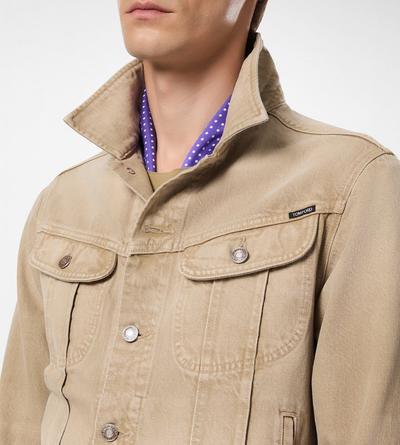 WASHED SAND ICON DENIM JACKET image number 1