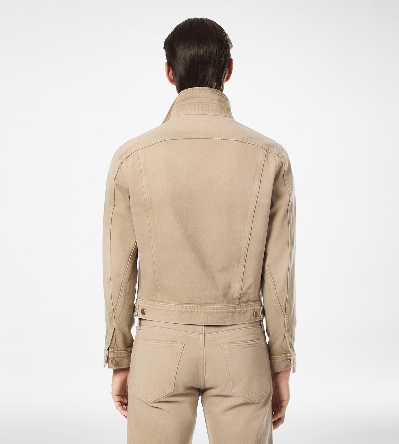WASHED SAND ICON DENIM JACKET image number 4