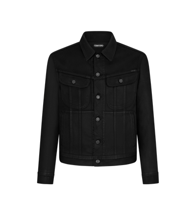 COATED BEDFORD CORD ICON DENIM JACKET