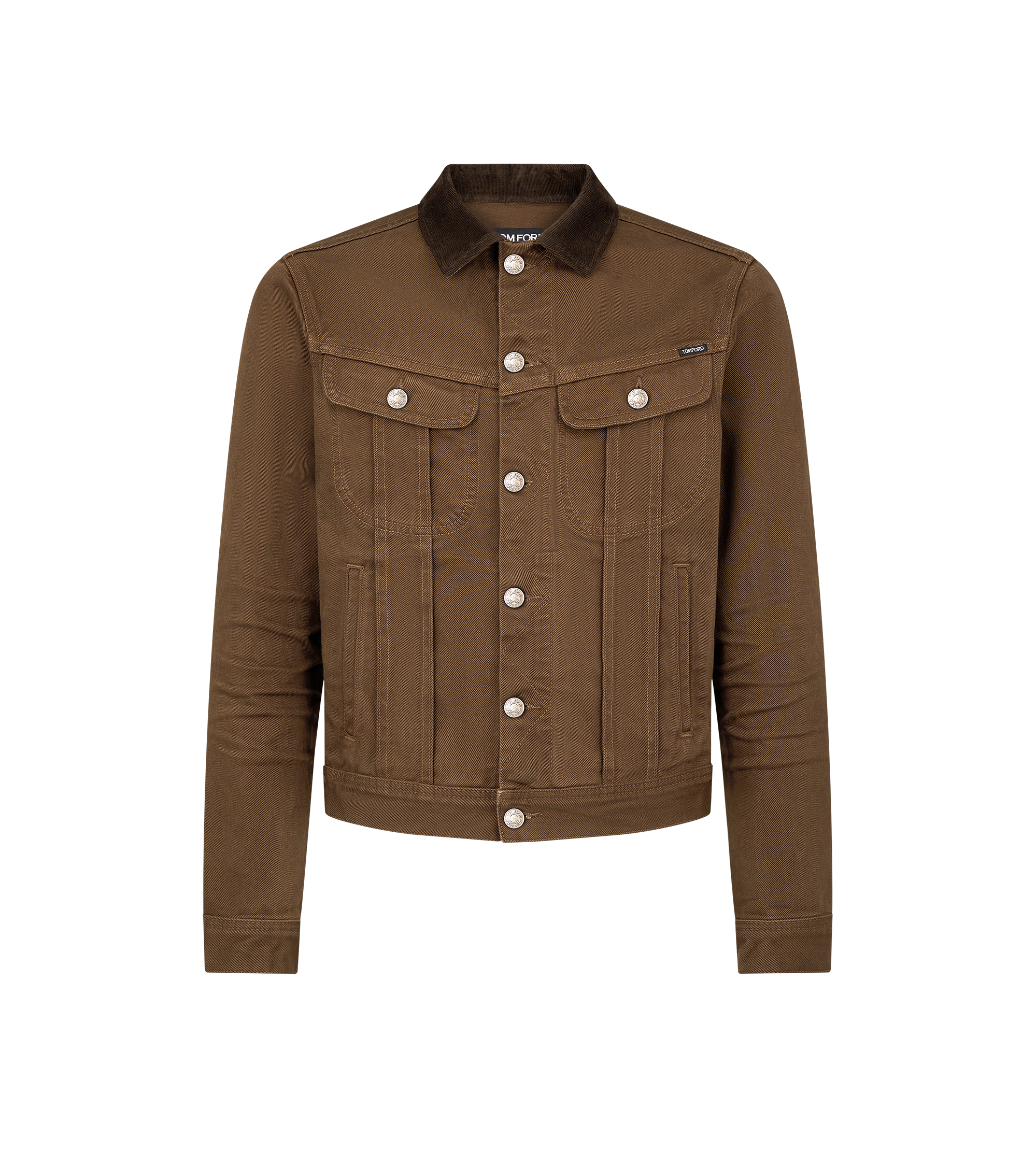 TWILL CORD COLLAR DENIM JACKET