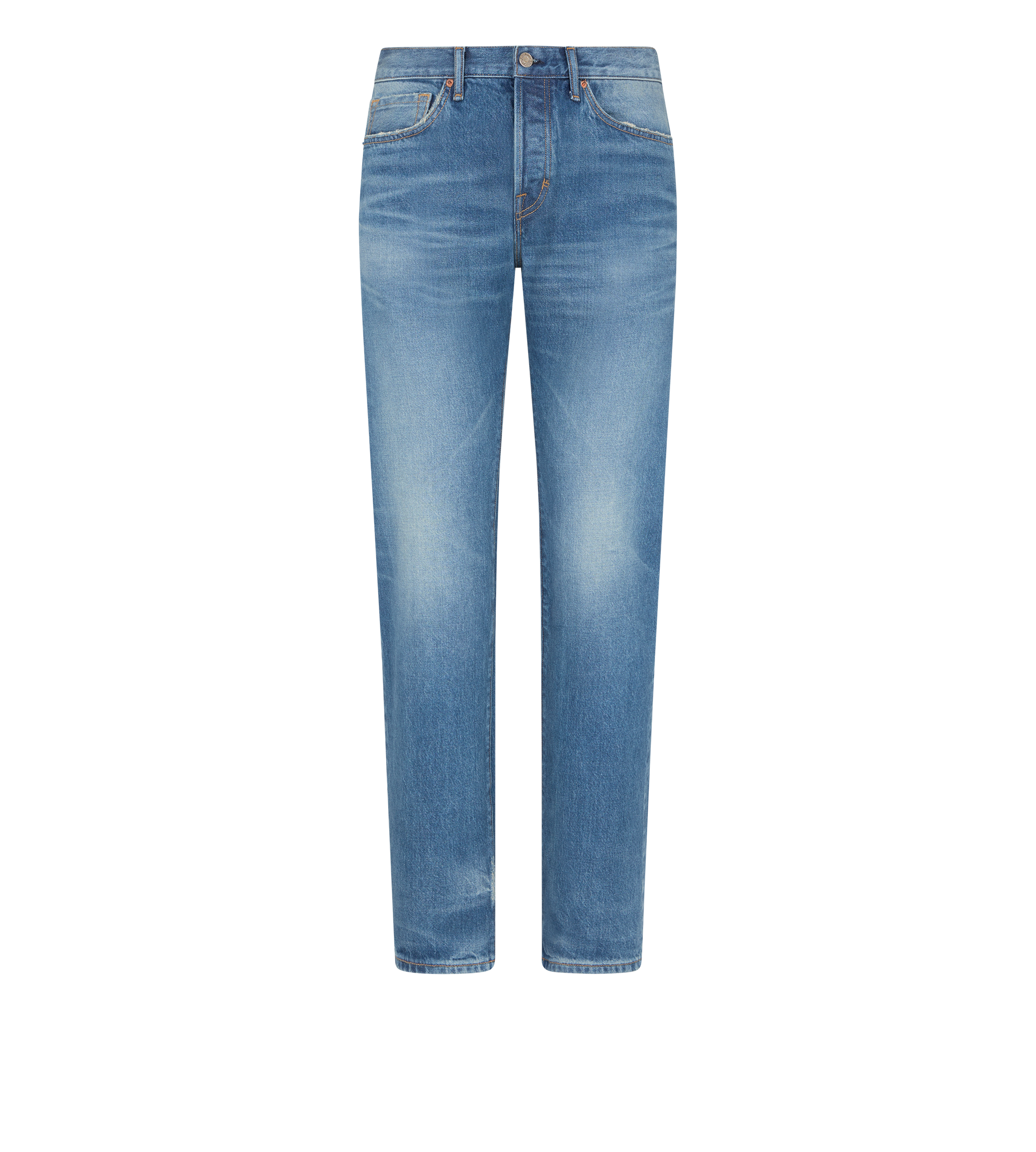 BLUE STRETCH STRAIGHT FIT SELVEDGE DENIM