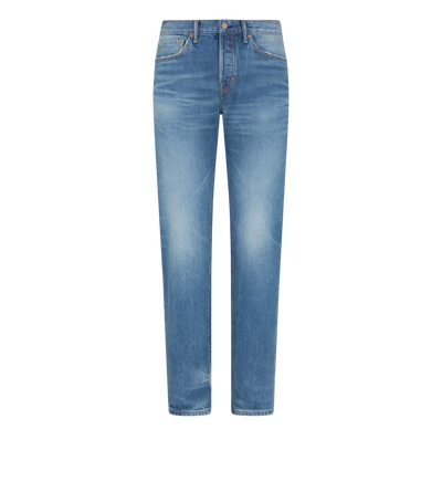 BLUE STRETCH STRAIGHT FIT SELVEDGE DENIM