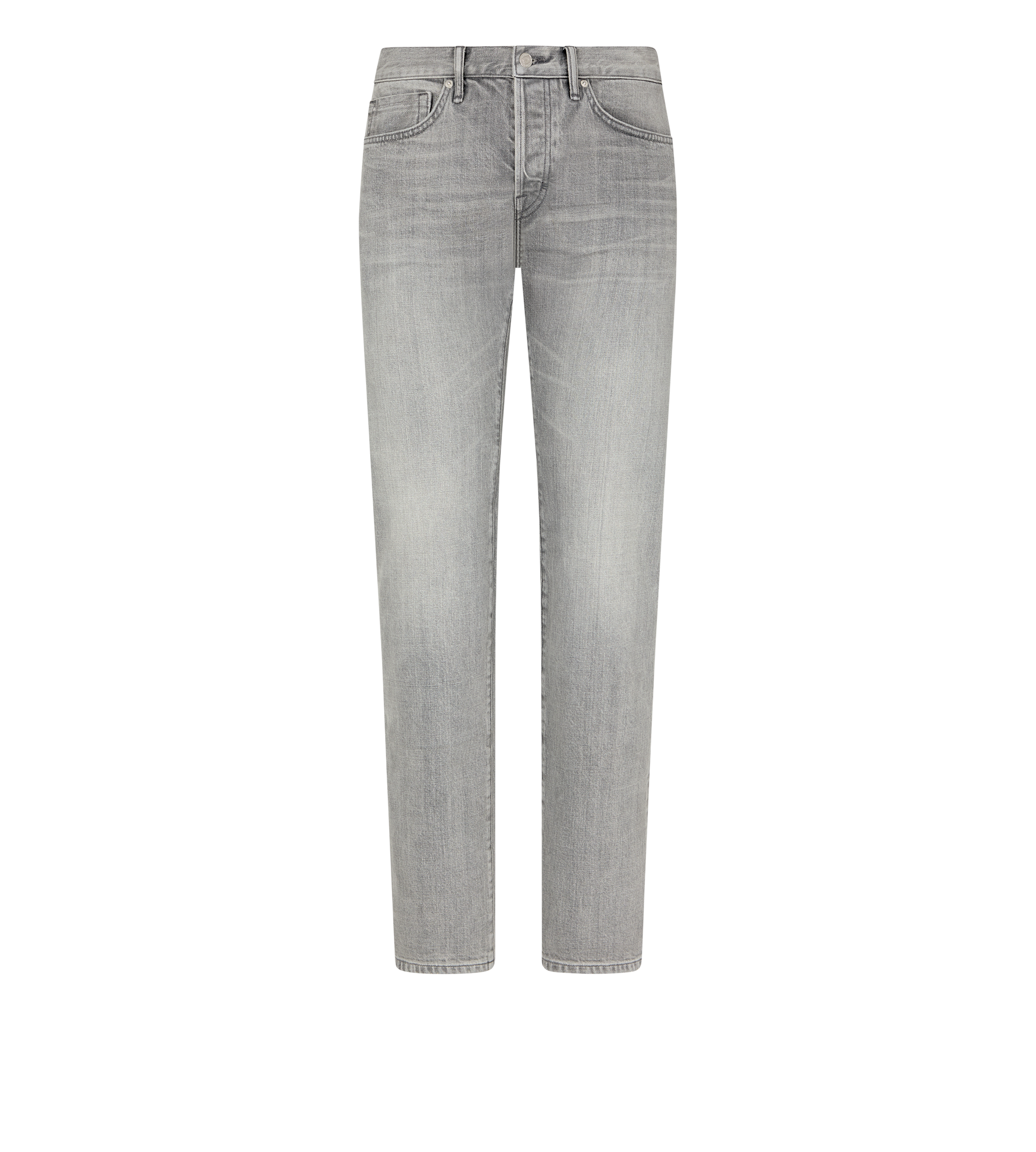 GREY STRETCH STRAIGHT FIT DENIM | TOM FORD Fashion