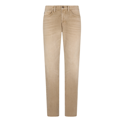 WASHED SAND STRAIGHT FIT DENIM image number 0