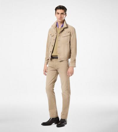 WASHED SAND STRAIGHT FIT DENIM image number 1