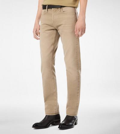 WASHED SAND STRAIGHT FIT DENIM image number 2