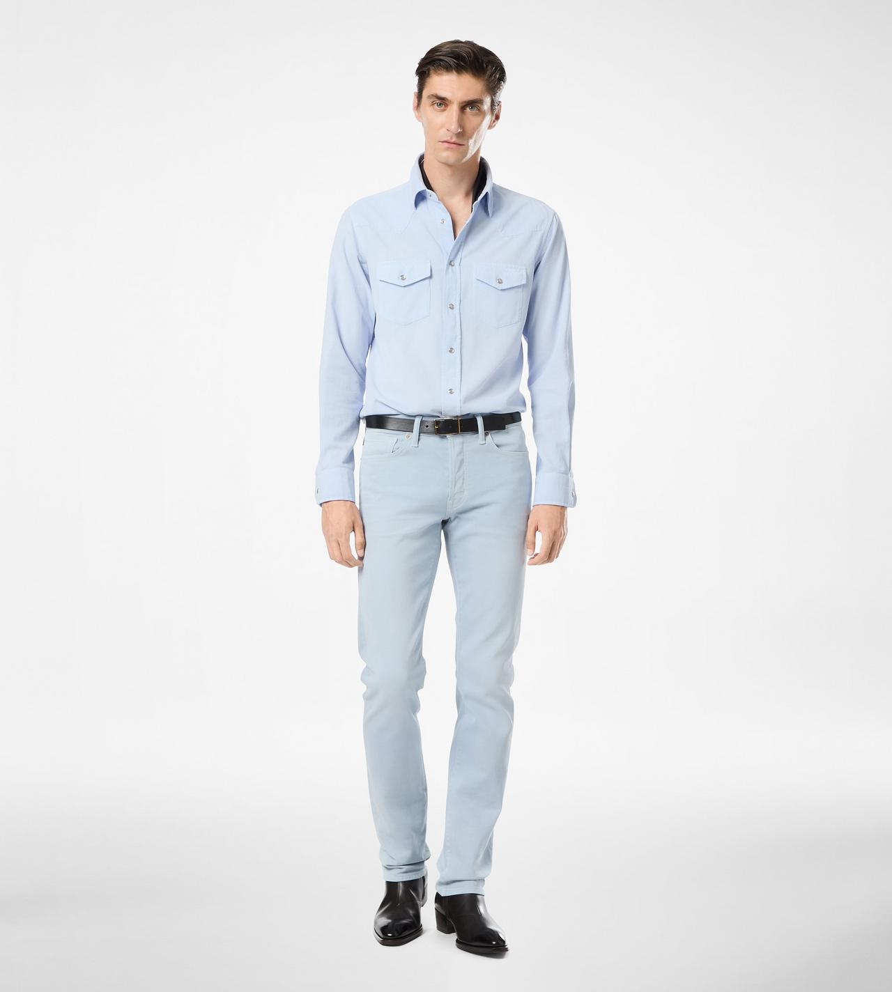 WESTERN CORD STRAIGHT FIT DENIM image number 4