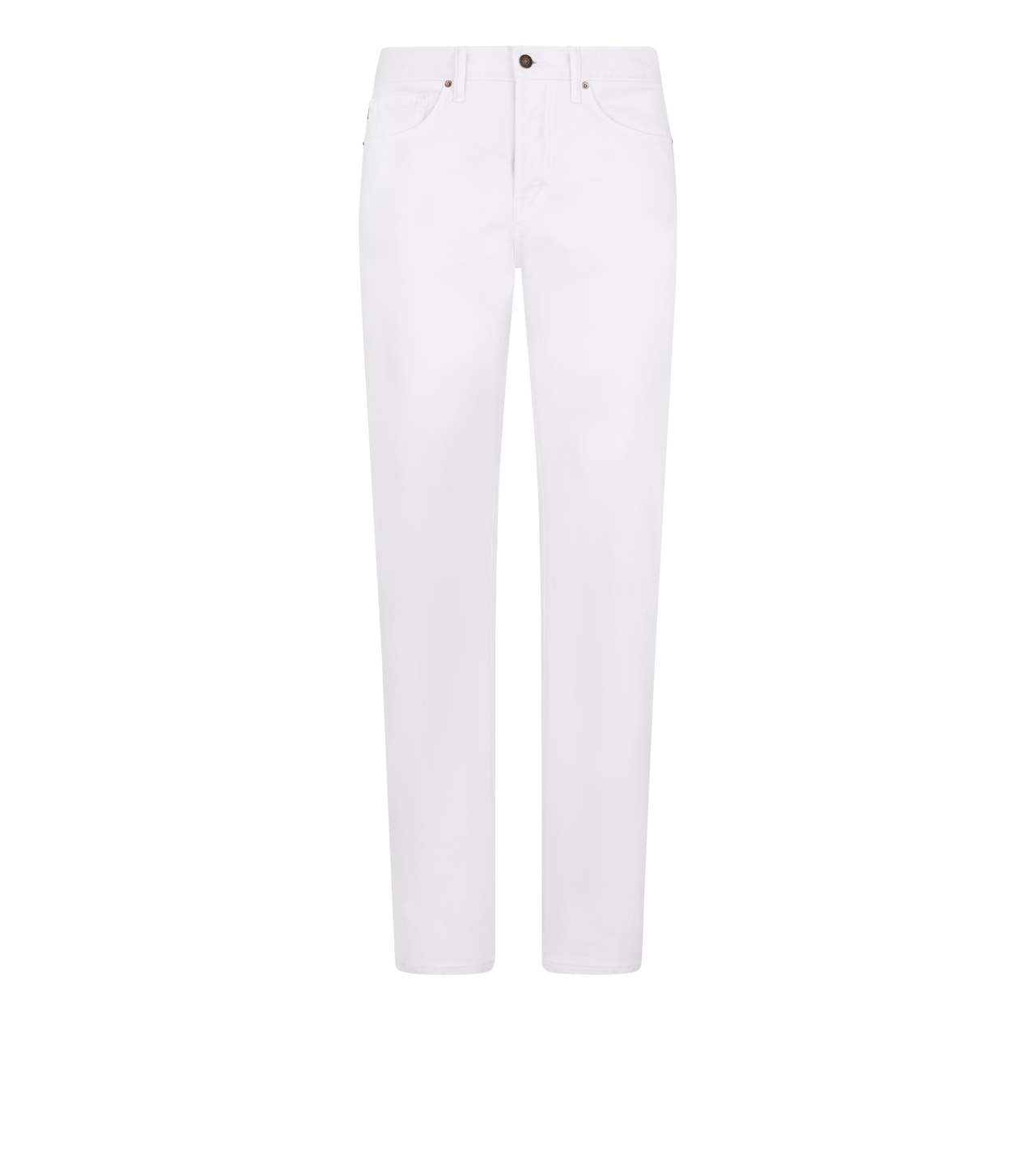 TOM FORD DENIM OPTICAL WHITE WESTERN CORD STRAIGHT FIT DENIM