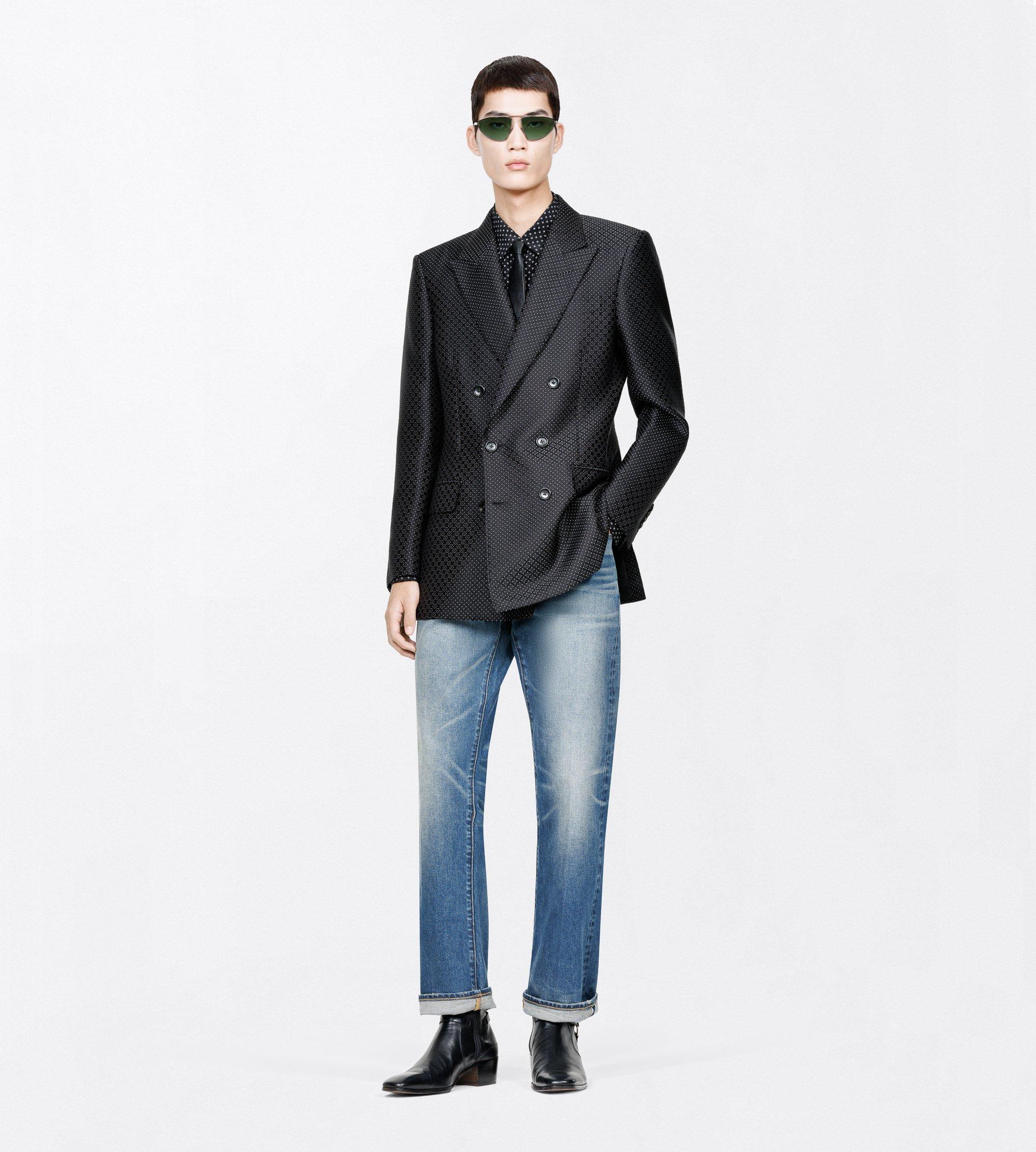 WASHED INDIGO 50'S STRAIGHT FIT DENIM JEANS