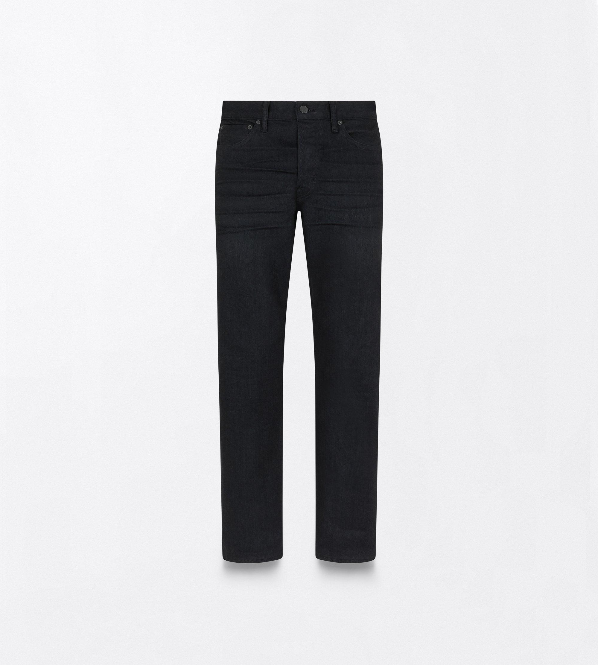 WASHED BLACK 50'S STRAIGHT FIT DENIM JEANS