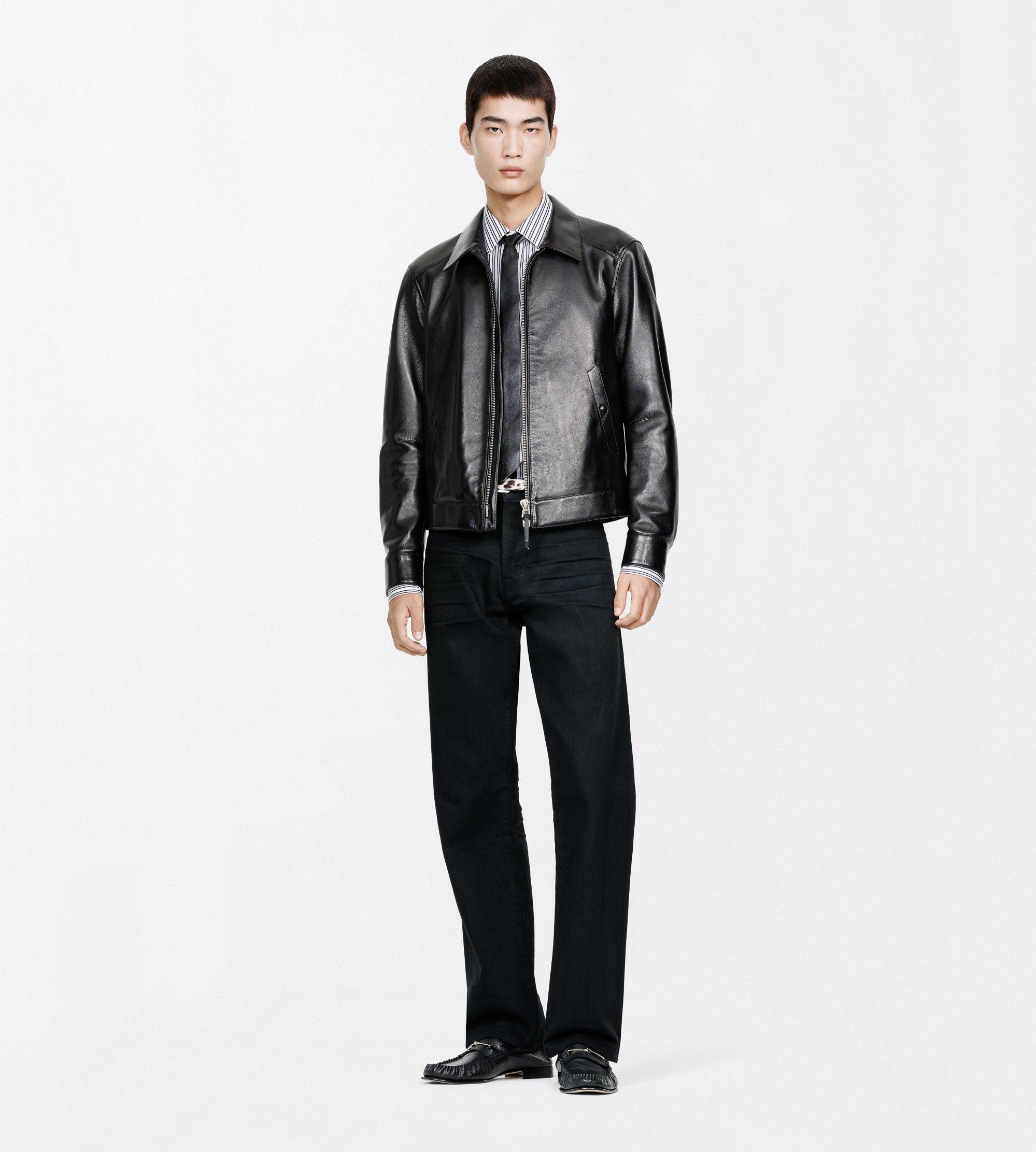WASHED BLACK 50'S STRAIGHT FIT DENIM JEANS