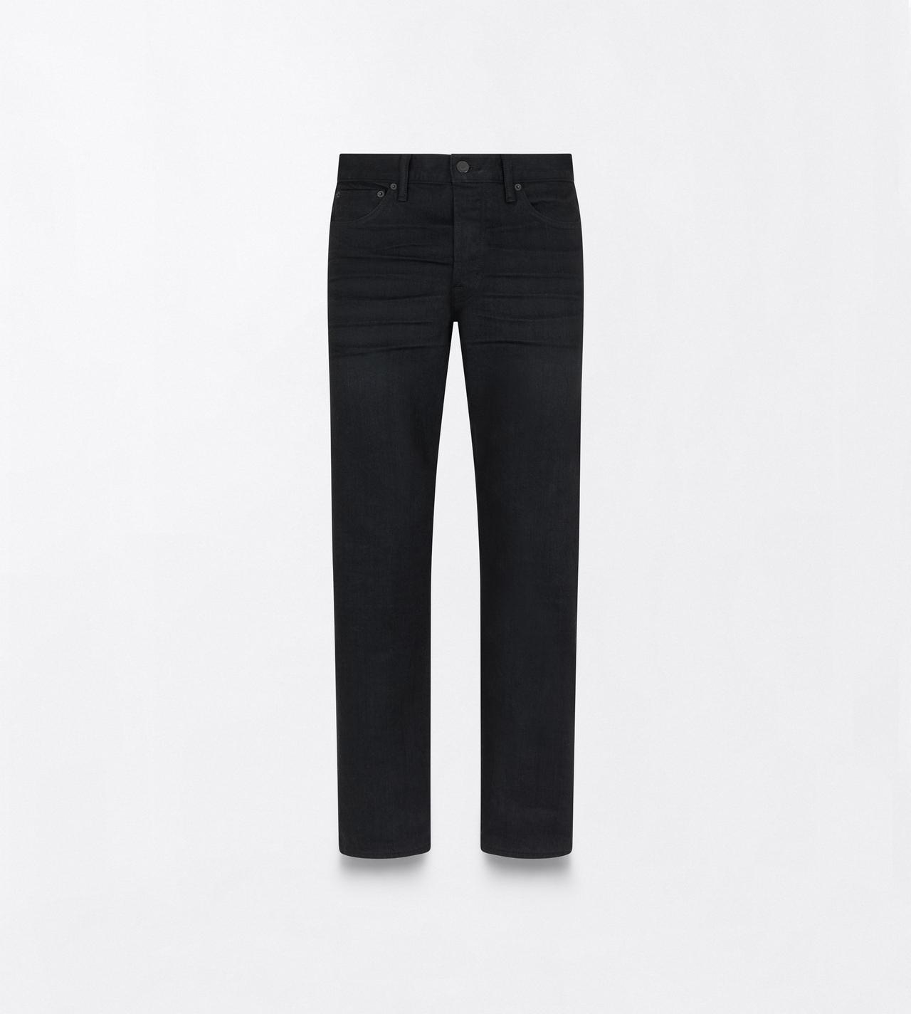 TOM FORD DENIM WASHED BLACK WASHED BLACK 50'S STRAIGHT FIT DENIM JEANS