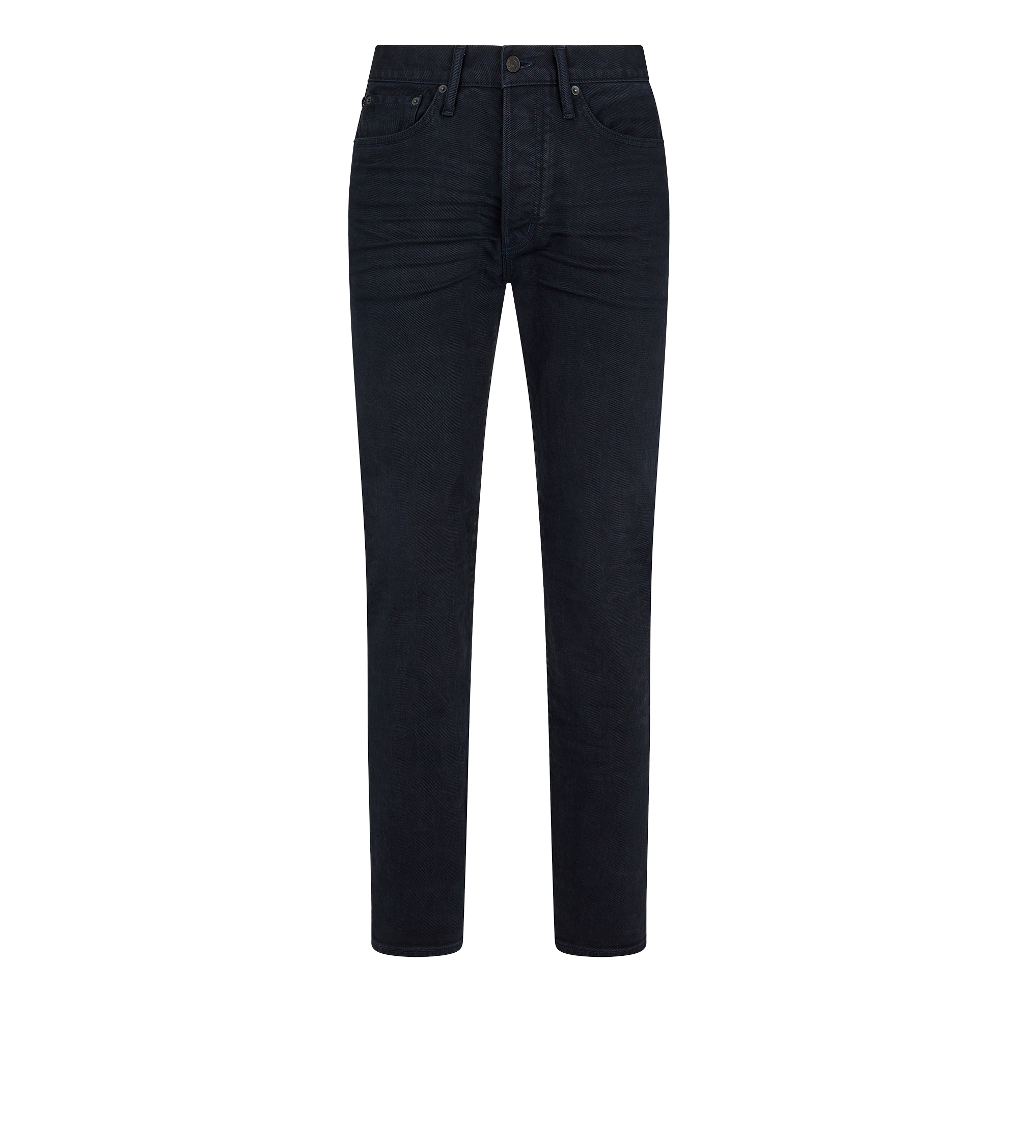 Washed Slim Bootcut Pants in Black