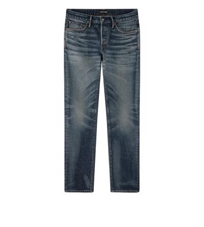 BLUE STRETCH SLIM FIT DENIM image number 0