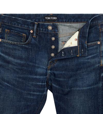 INDIGO SELVEDGE SLIM FIT DENIM image number 1