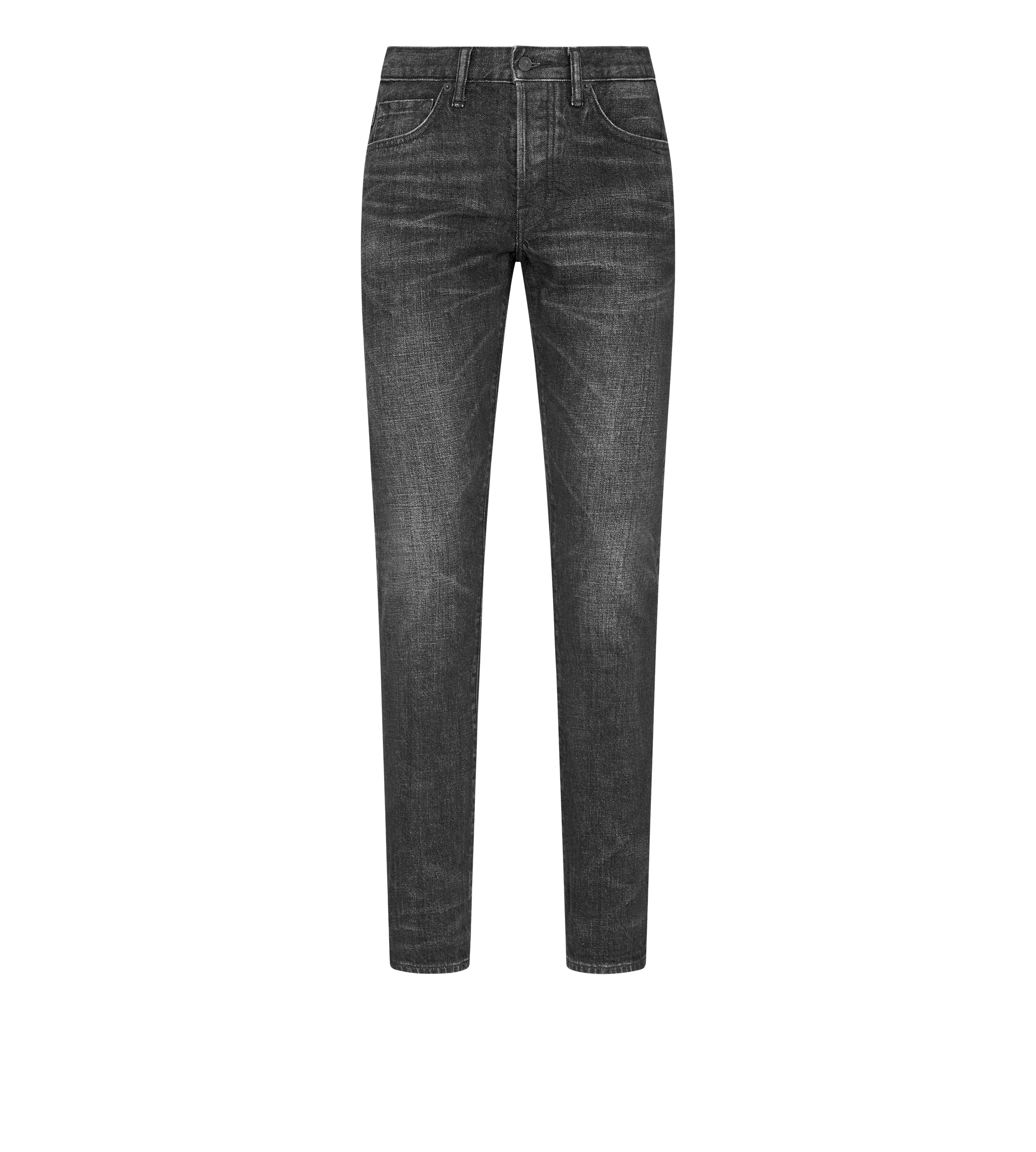 BLACK STRETCH SLIM FIT SELVEDGE DENIM