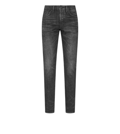 BLACK STRETCH SLIM FIT SELVEDGE DENIM