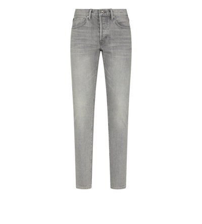 GREY STRETCH SLIM FIT SELVEDGE DENIM