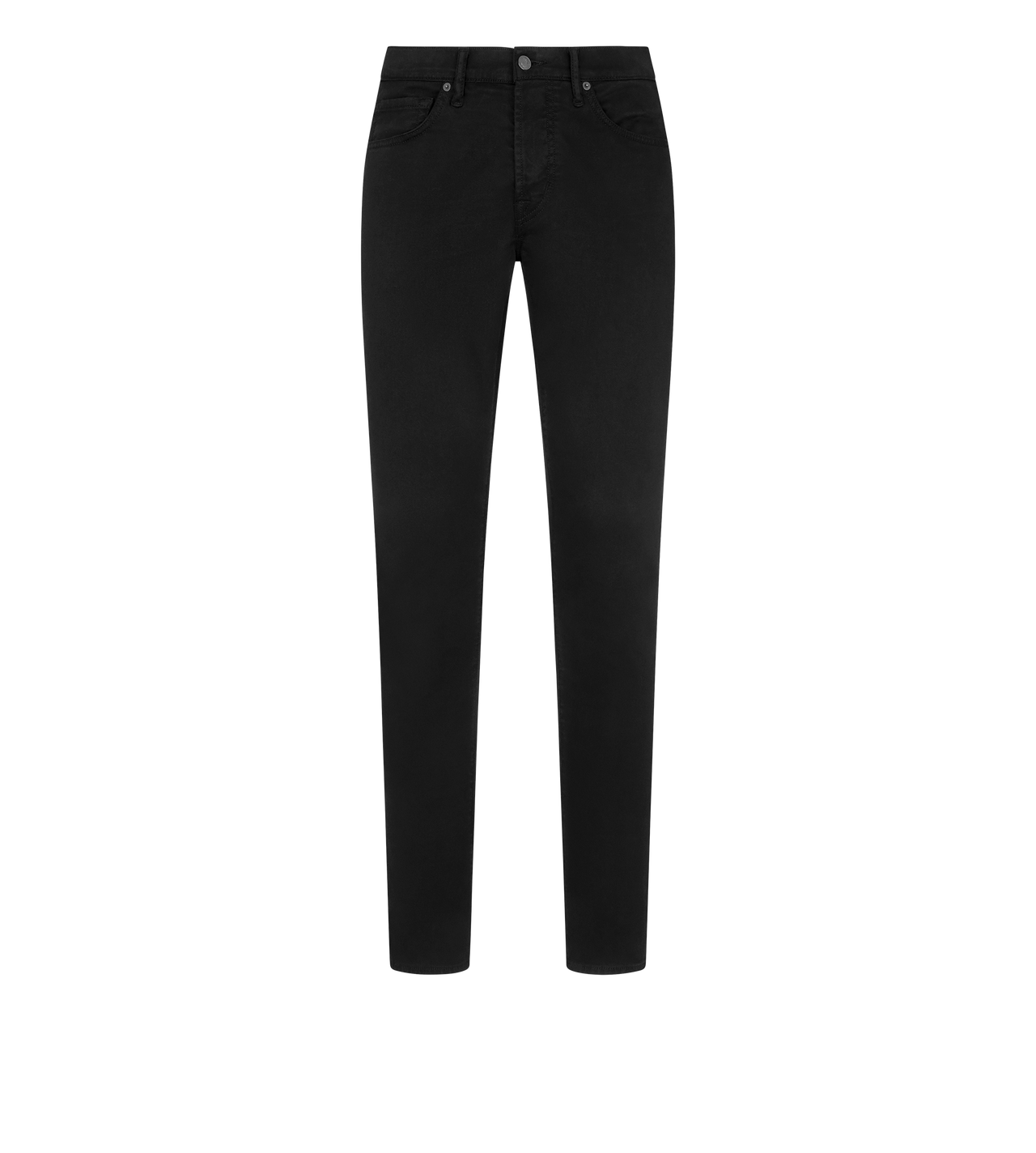 TOM FORD DENIM BLACK STRETCH TWILL SLIM FIT DENIM