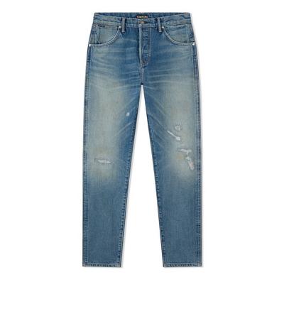 SUMMER BLUE TAPERED FIT JEANS