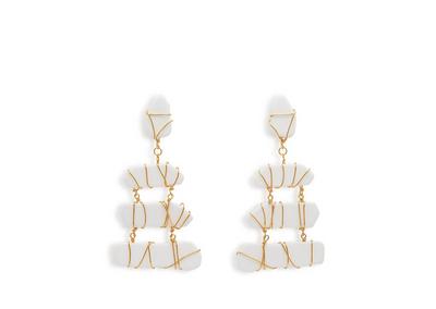 PLEXI WIRED PENDANT EARRINGS image number 0