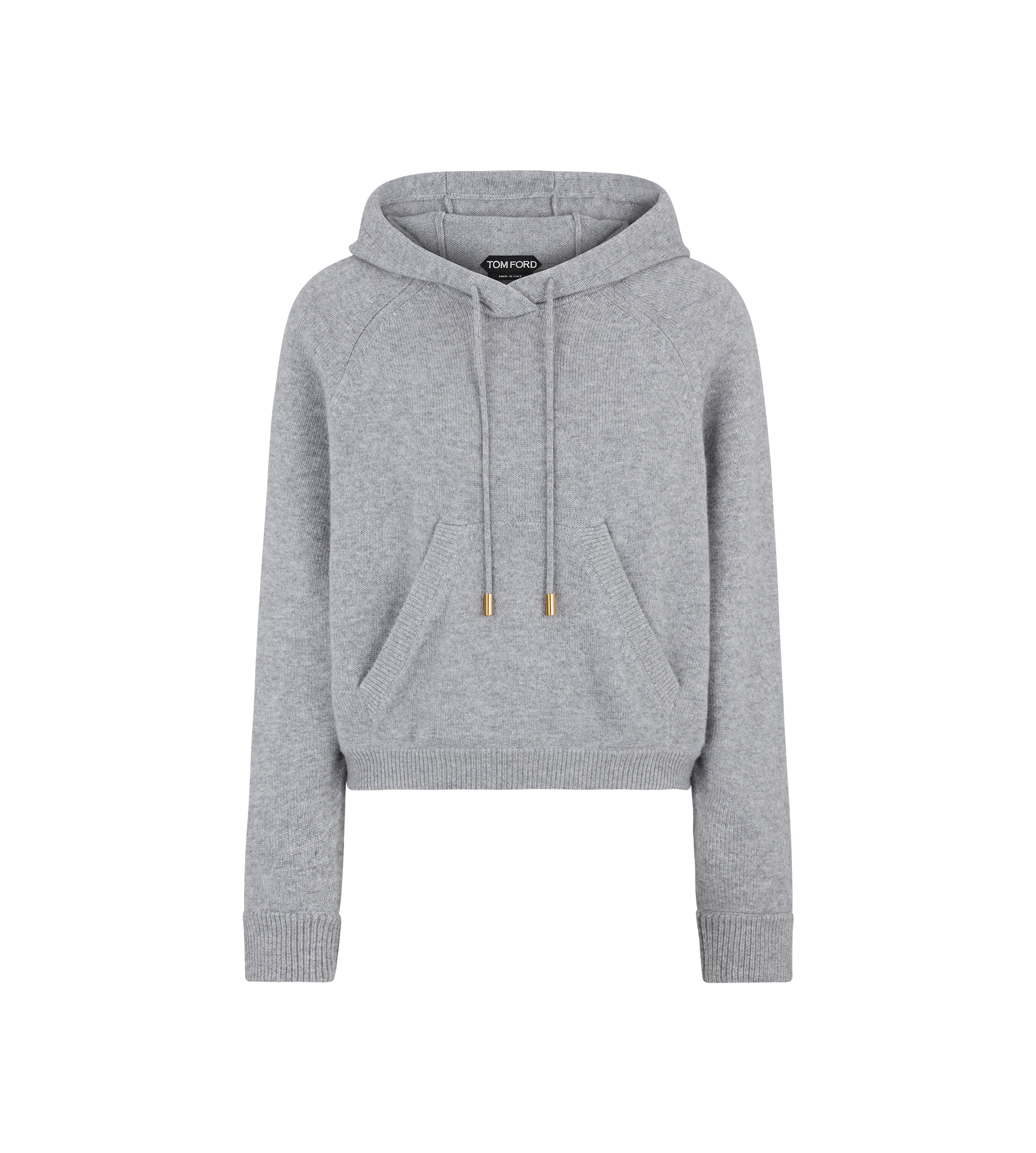 SOFT CASHMERE KNIT HOODED TOP