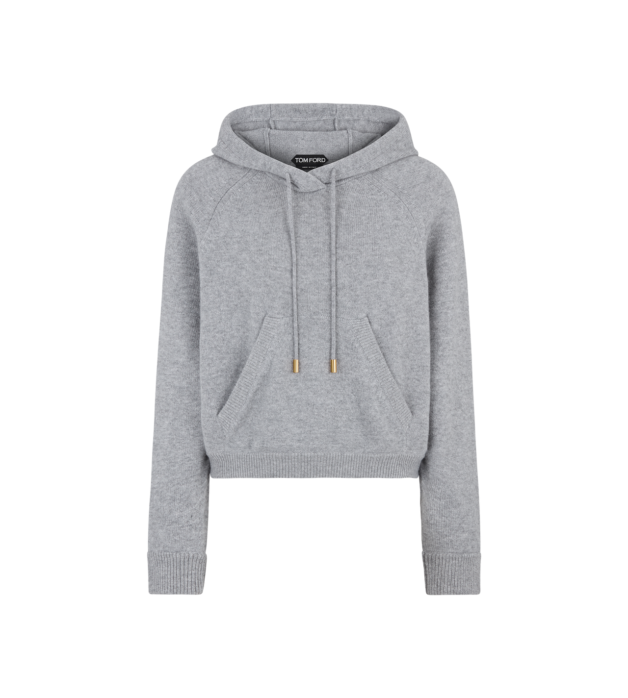 SOFT CASHMERE KNIT HOODED TOP image number 0