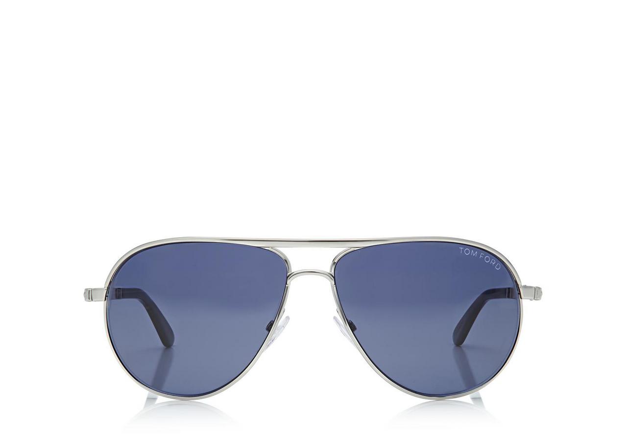 Tom Ford Marko Metal Aviator Sunglasses