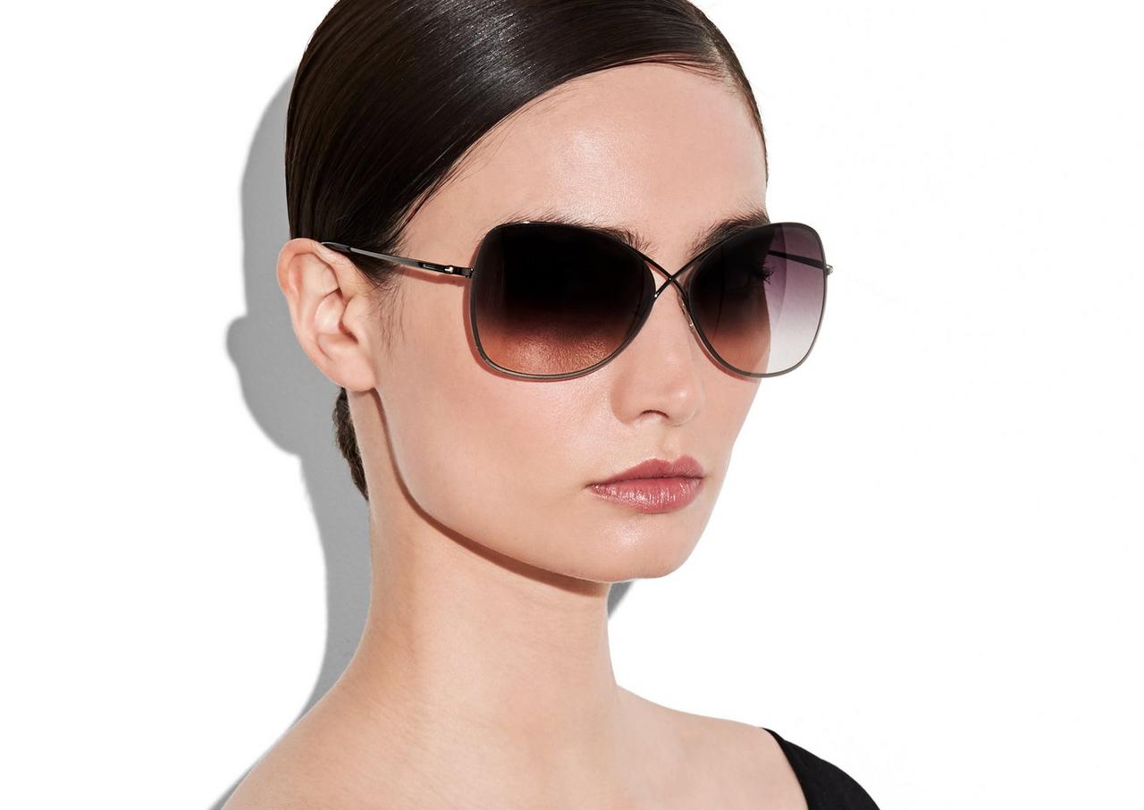 Charles & Keith - Women's Two-Tone Wire Frame Butterfly Sunglasses, Black, R