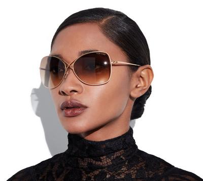 Tom Ford Colette Metal Butterfly Sunglasses