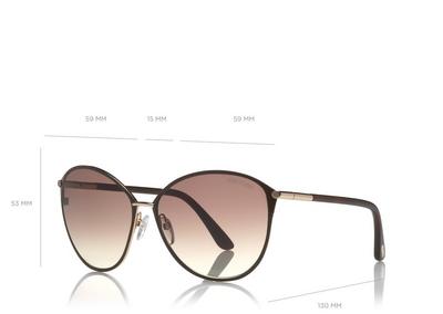 TOM FORD ACETATE ROSE GOLD PENELOPE SUNGLASSES