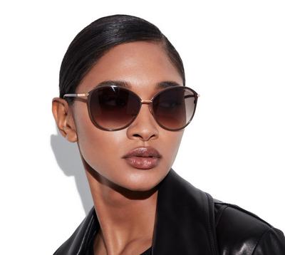 TOM FORD ACETATE ROSE GOLD PENELOPE SUNGLASSES
