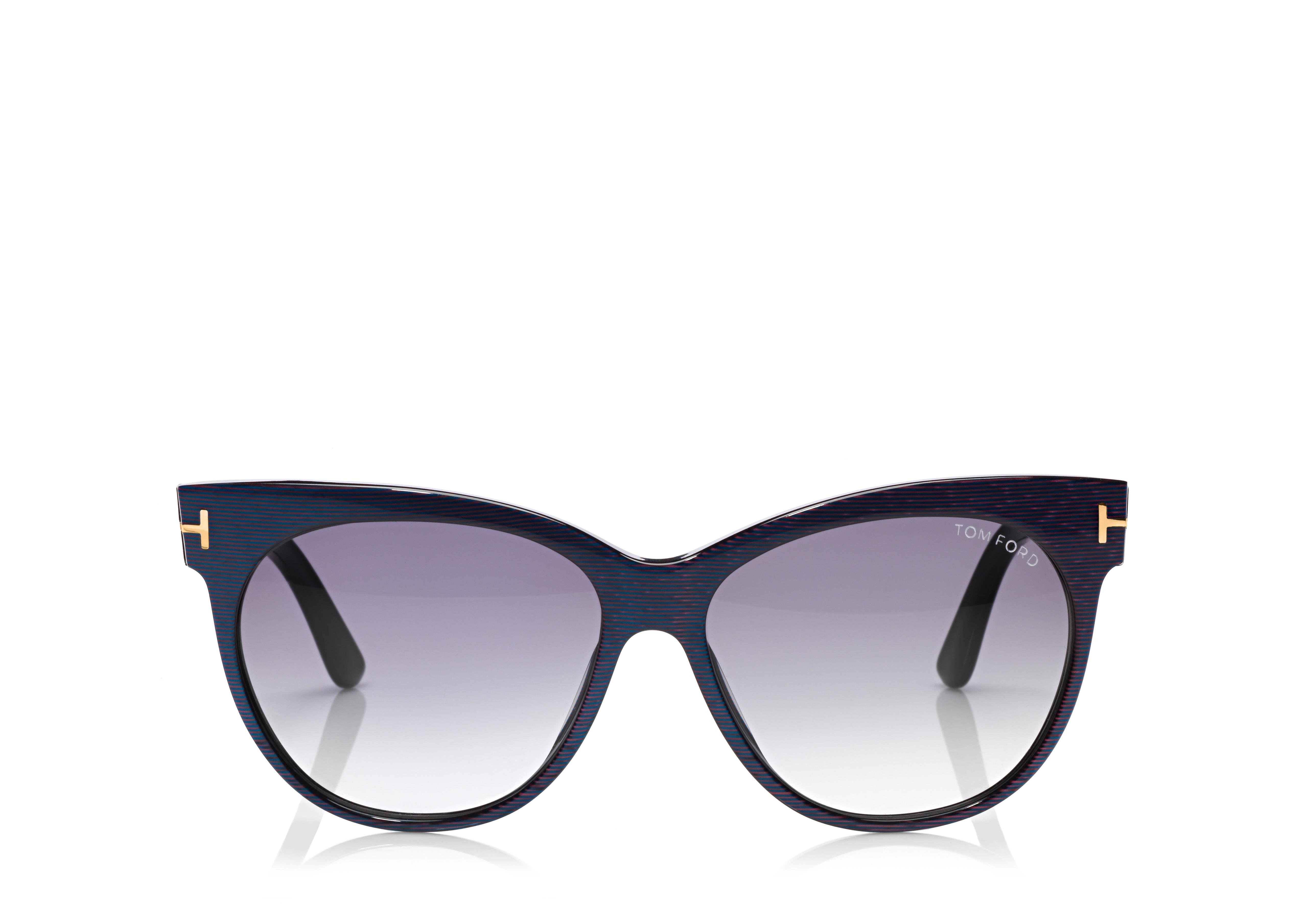LAST CHANCE SALE! TOM FORD Saskia Black & Gray Gradient Cat-eye Sunglasses Icon Collection Cat-Eye Sunglasses | Neiman Marcus main image 3