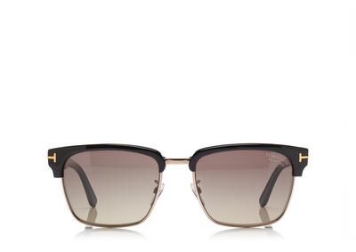 TOM FORD Acetate BLACK RIVER VINTAGE SQUARE SUNGLASSES