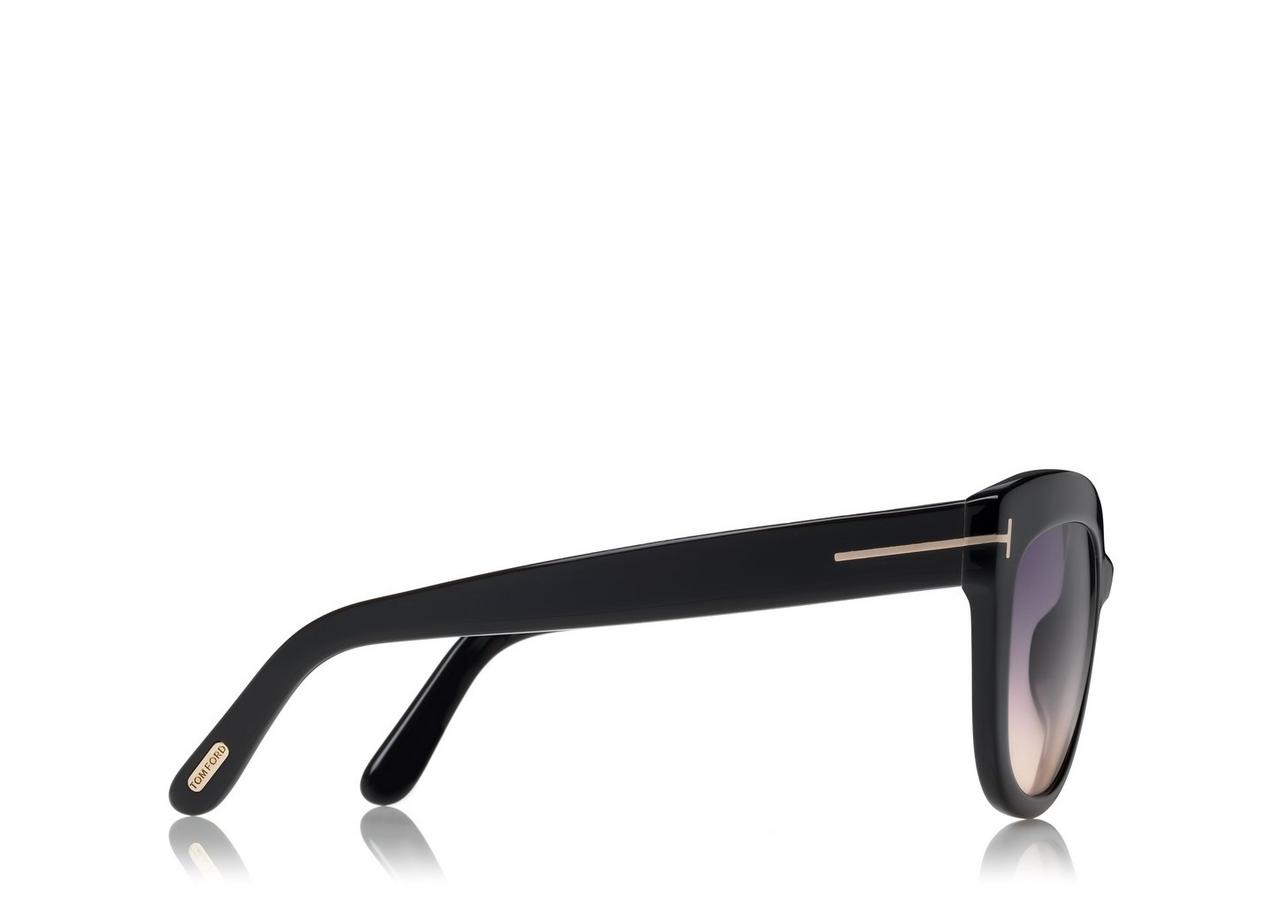 Alistair TF524 キャットアイ トムフォード 黒 ブラック グレー Tom Ford Alistair TF524 01D Women's Black Cat Eye Polarized