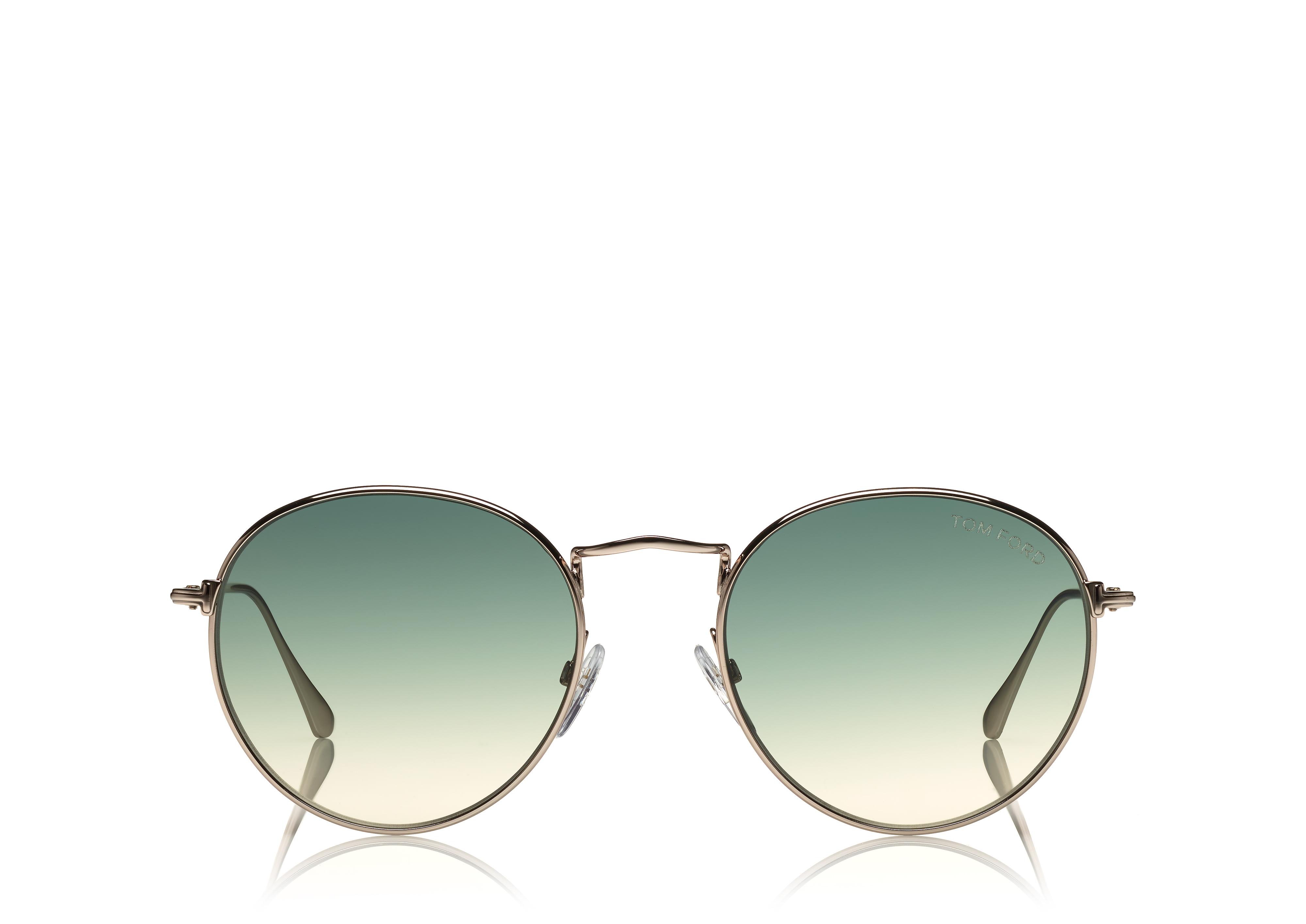 小物 TOM FORD TF649 01e Ryan-02 Tom Ford TF649 Ryan-02 Gold Sunglasses Sunglasses
