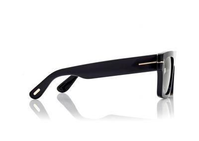 TOM FORD OM SHINY BLACK  / GREEN LUNETTES DE SOLEIL FAUSTO