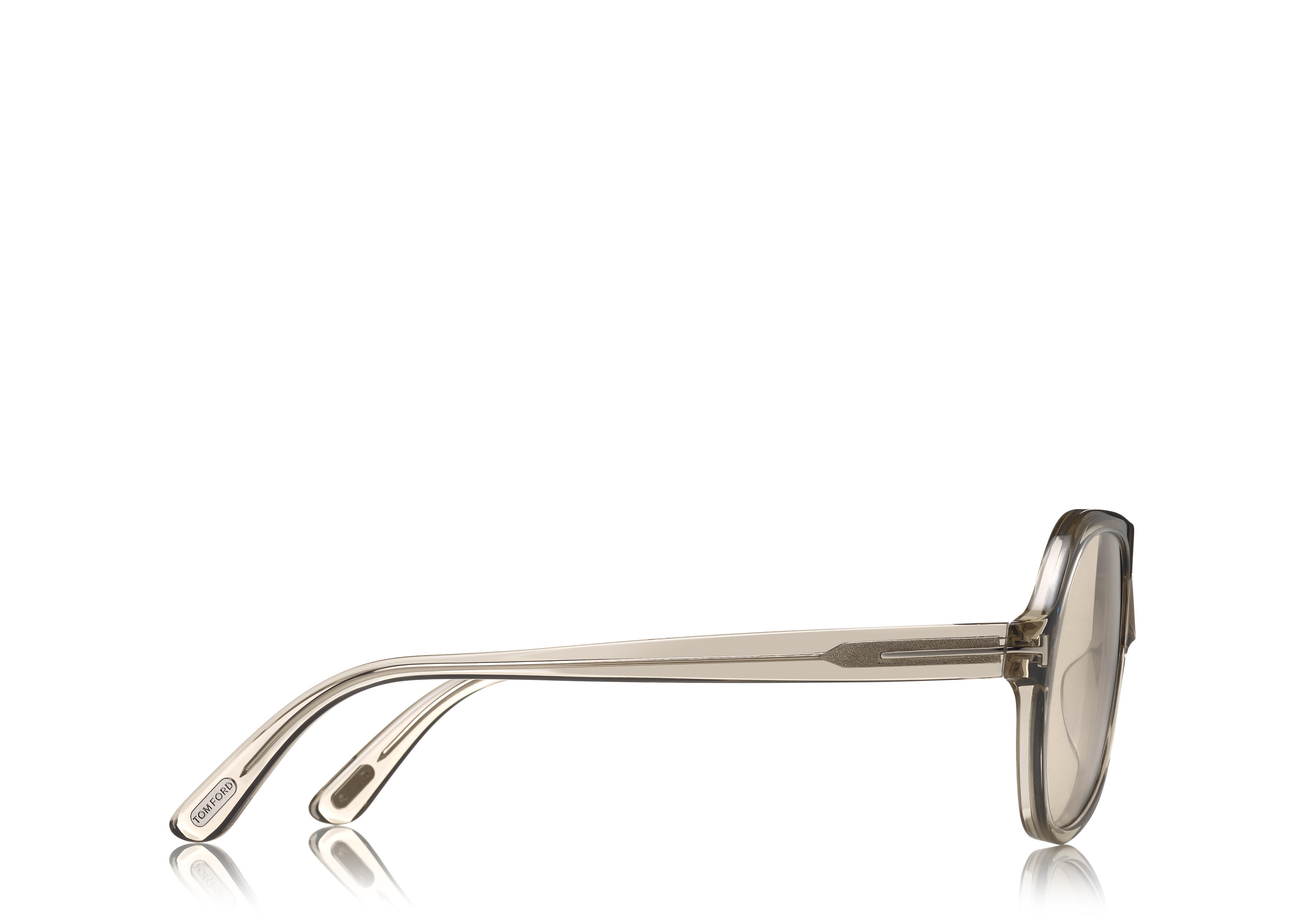 サングラス TOM FORD SS25 Unisex SUNGLASSES (FT0707/S 18C SILVER) WINTER GOLD PLATED SUNGLASSES | Tom Ford Fashion