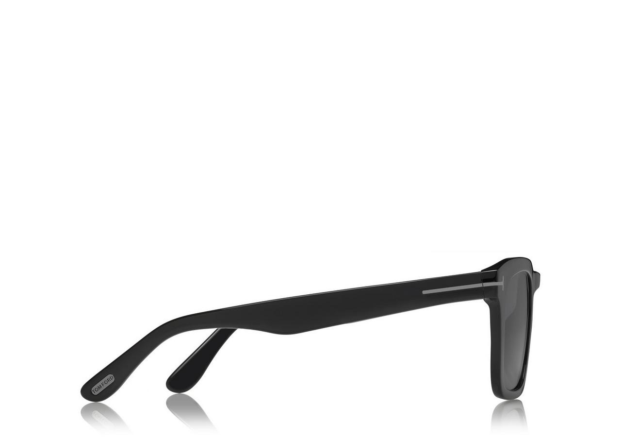  Sunglasses Tom Ford FT 0751 -F-N 01A Shiny Black/Smoke