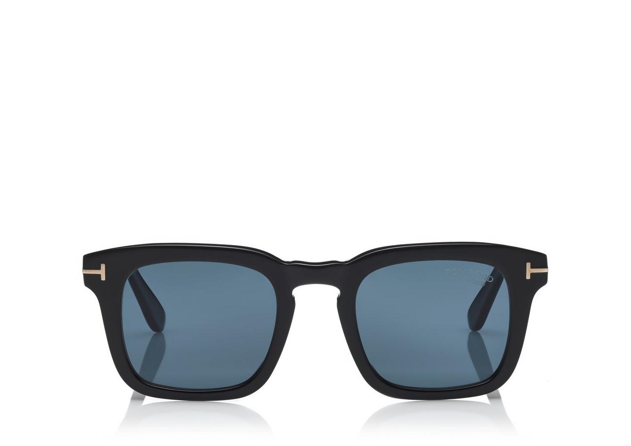TOM FORD ACETATE SHINY BLACK  / BLUE LUNETTES DE SOLEIL DAX