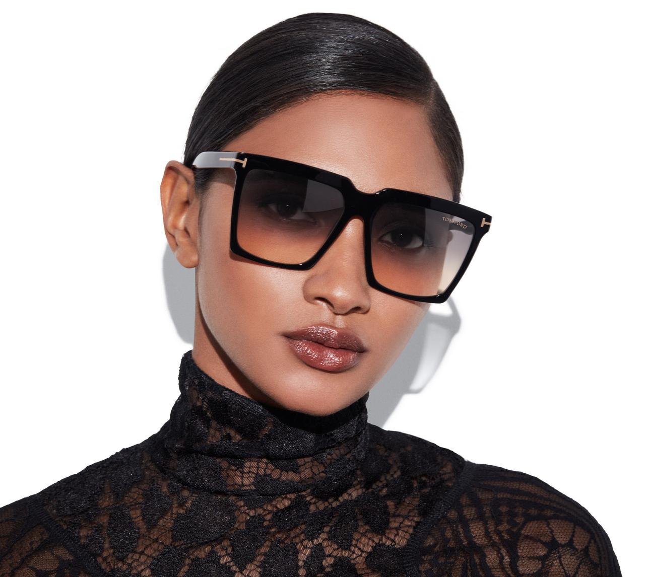 TOM FORD ACETATE BLACK SABRINA SUNGLASSES