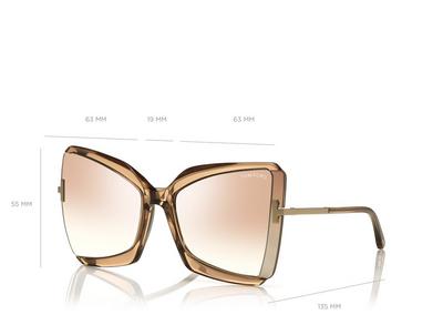 TOM FORD ACETATE BEIGE GIA SUNGLASSES
