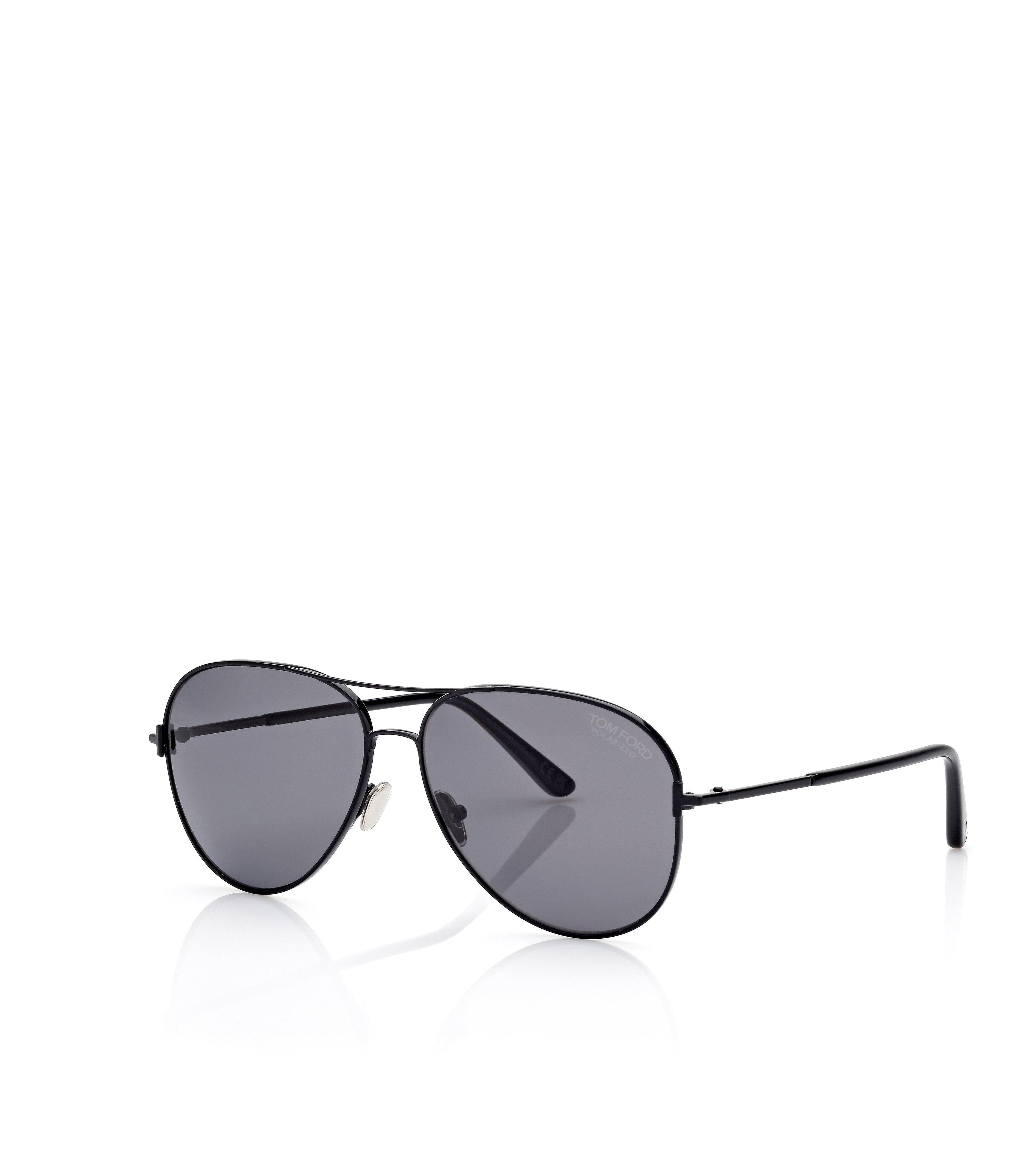 Tom Ford Kip TF 692 Gold Frame Red Lens Metal Square Sunglasses For Men – UV400 Protection