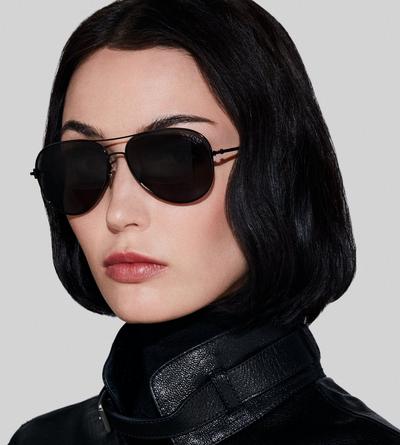 TOM FORD OM SHINY BLACK  / SMOKE POLARIZED CLARK SUNGLASSES