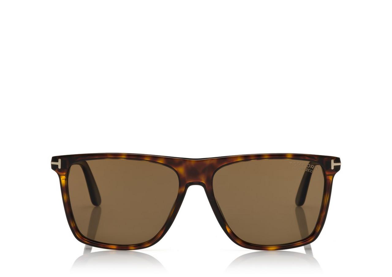 TOM FORD OM DARK HAVANA / BROWN POLARIZED LUNETTES DE SOLEIL FLETCHER