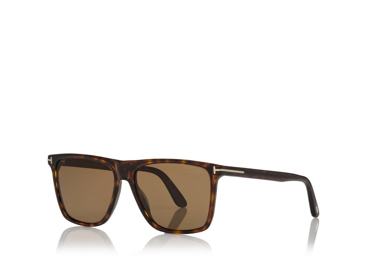 TOM FORD OM DARK HAVANA / BROWN POLARIZED LUNETTES DE SOLEIL FLETCHER