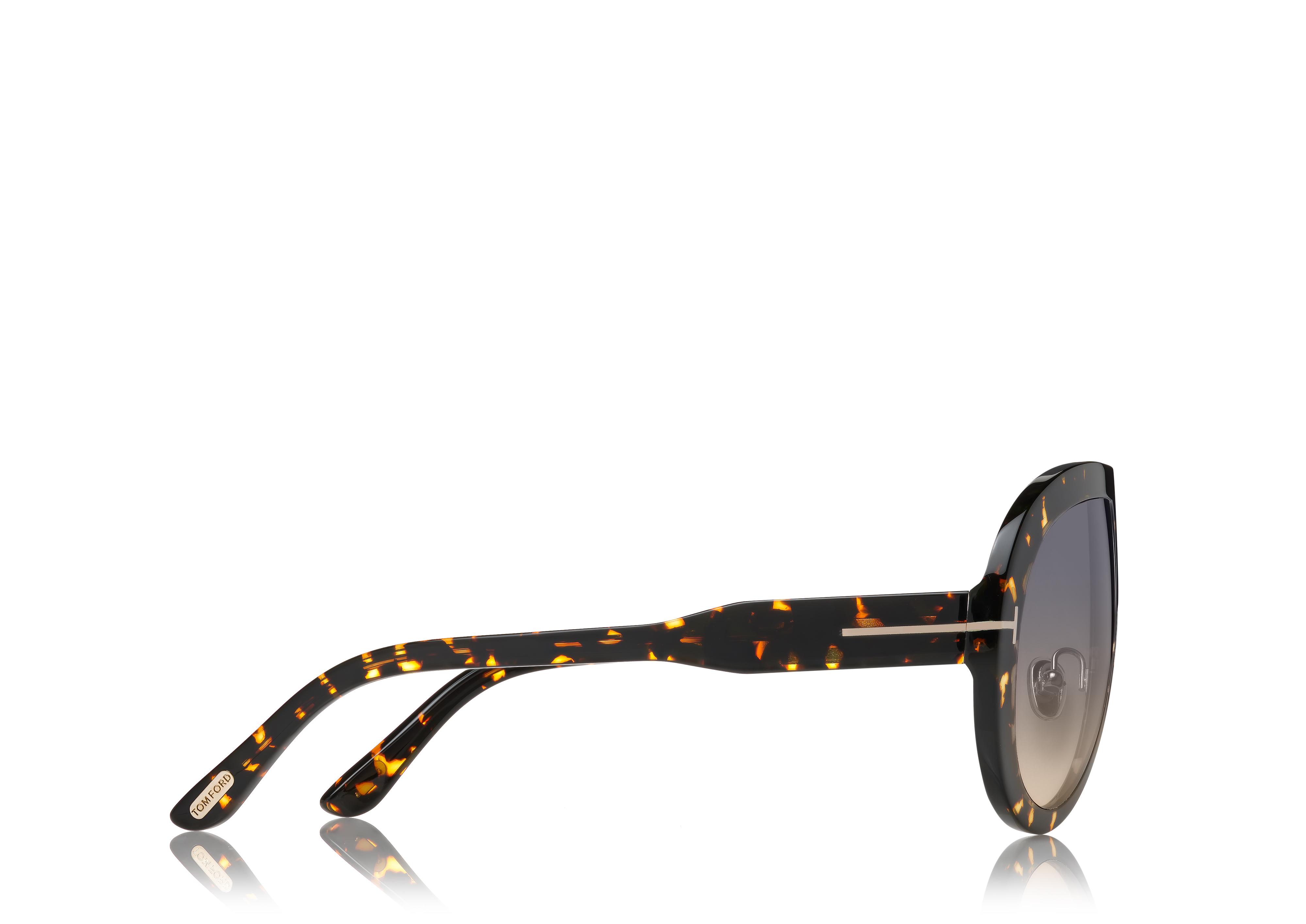 Tom Ford Neughman TF 882 Plastic Unisex Aviator Sunglasses