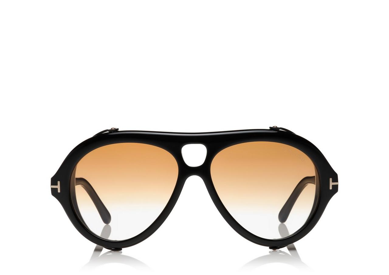  Eyeglasses Tom Ford FT 5800 -B 001 Shiny Black,t Logo/Blue  Block Lenses : Clothing, Shoes & Jewelry